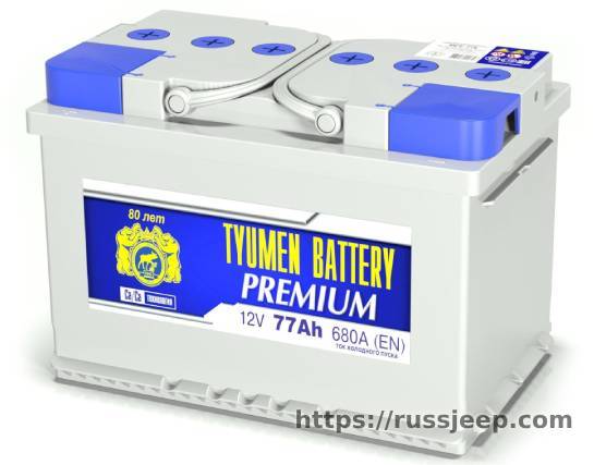 Аккумулятор TYUMEN BATTERY ЛОСЬ 77А PREMIUM (278*175*190) 680А п/п