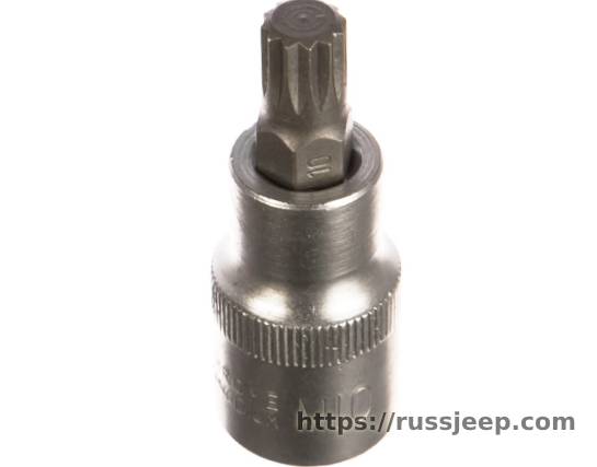 Головка со вставкой SPLINE M10 DR1/2, L=55 мм АвтоDело 39510