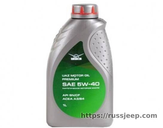 Масло  UAZ MOTOR OIL PREMIUM 5W40 API SN/CF 1л синтетика