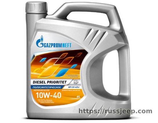 Масло Gazpromneft Diesel Prioritet 10W-40 4л полусинтетика