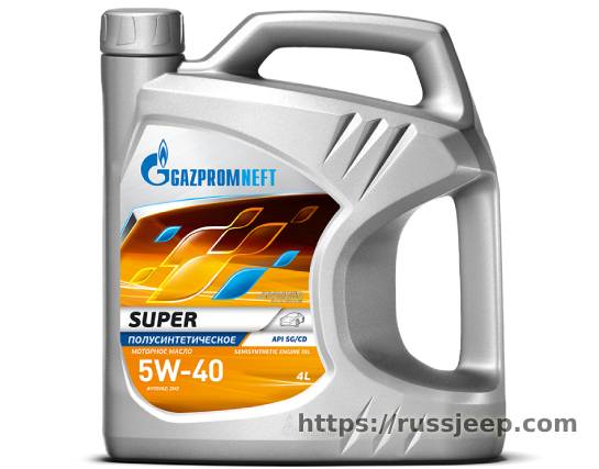 Масло Gazpromneft Super 5w40 4л полусинтетика