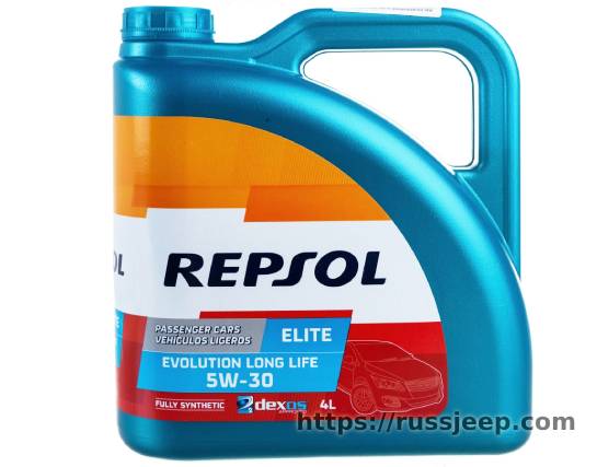 масло REPSOL ELITE EVOLUTION LONG LIFE 5W30 4L синтетика 6397/R