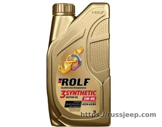 Масло Rolf 3-SYNTHETIC 5W-40 ACEA A3/B4, 1л синтетика