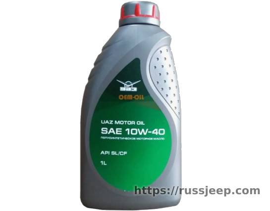 Масло UAZ MOTOR OIL 10W40 1л полусинтетика