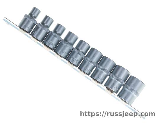 Набор головок TORX E10-E24, DR1/2, 9 шт. на планке АвтоDело 39839