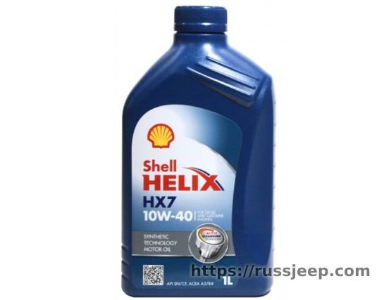 Масло Shell Helix HX7 10w40 1л, полусинтетика