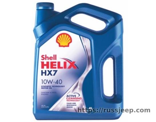 Масло Shell Helix HX7 10w40, 4л полусинтетика