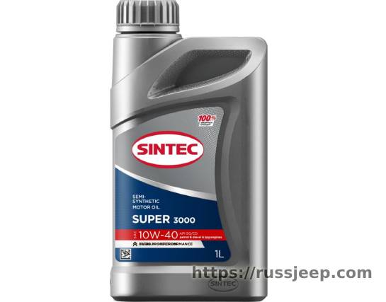 SINTEC масло SUPER 10W40 API SG/CD 1л (полусинтетика)