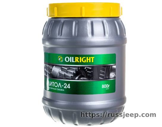 Пластичная смазка Литол-24 0,8 кг OILRIGHT