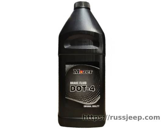 Тормозная жидкость  MOZER DOT-4 910гр