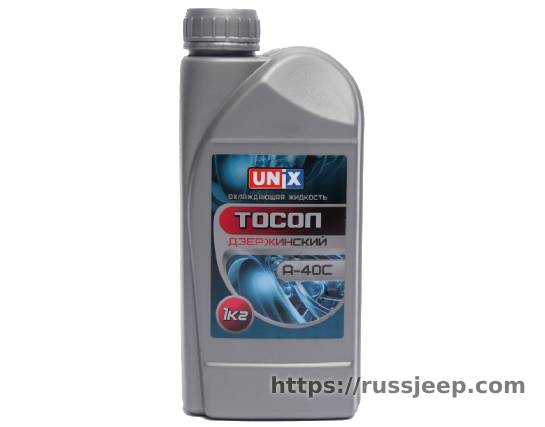 Тосол UNIX Дзержинский А-40С, 1кг