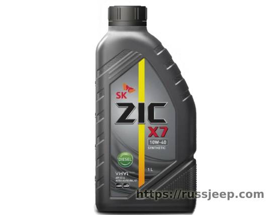 Масло ZIC X7 10W40 Diesel, 1л синтетика